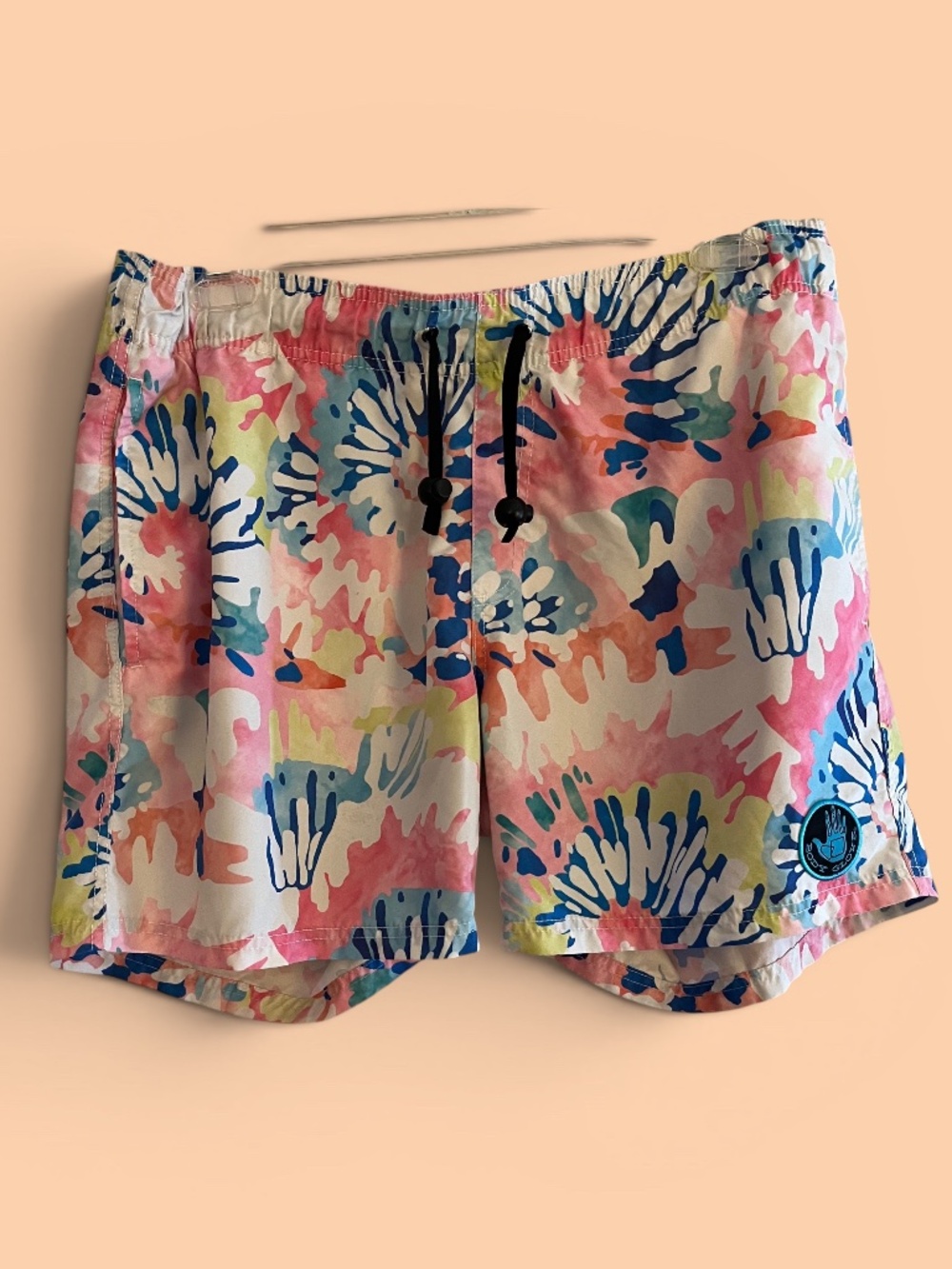 Body Glove MENS Board Shorts Tie Dye Coral Pattern Size L (34)